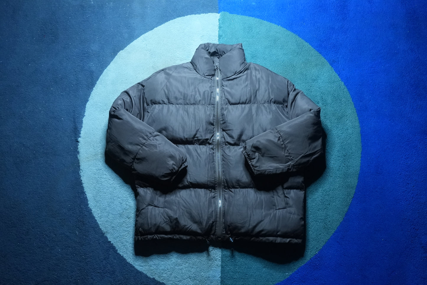 Mocha puffer coat L