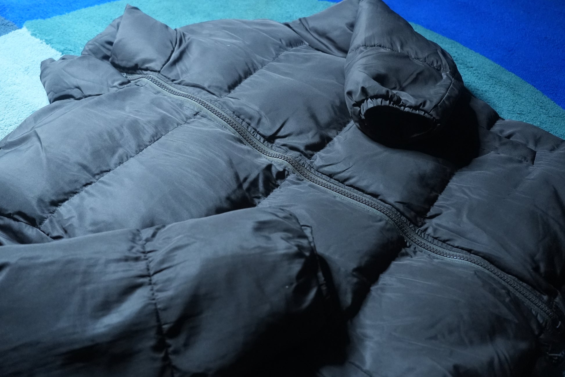 Mocha puffer coat L