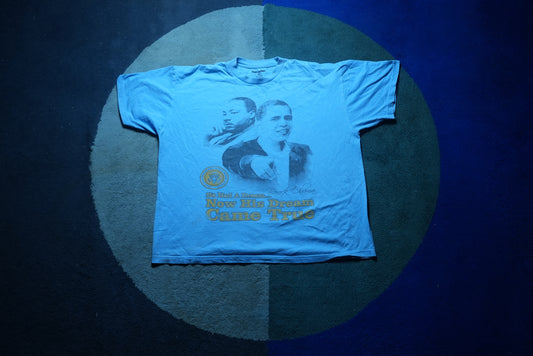MLK/Obama Black History Month Tee L