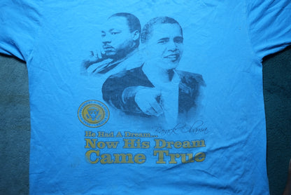 MLK/Obama Black History Month Tee L