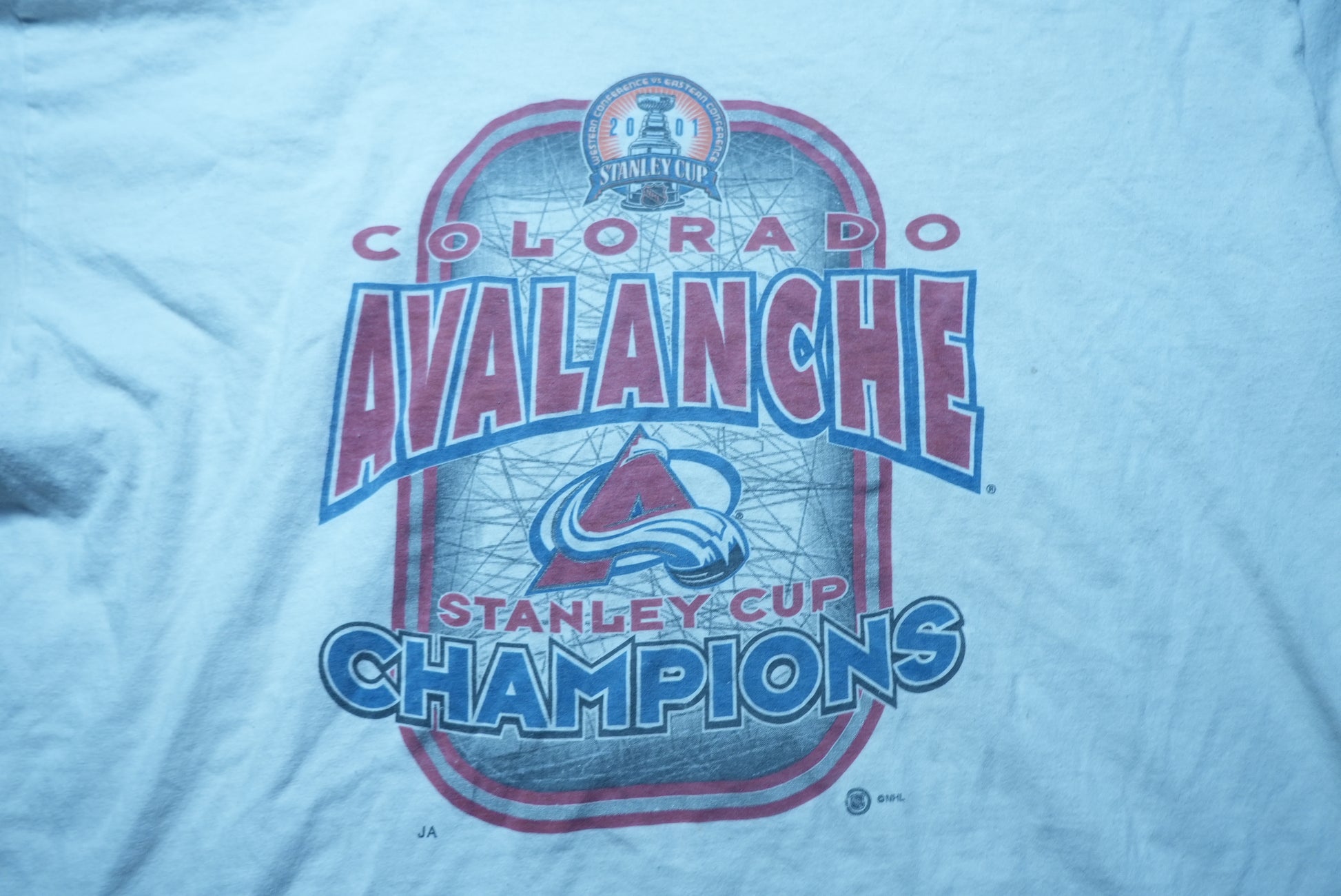 Colorado AVANLANCHE Stanly Cup Champion Tee L